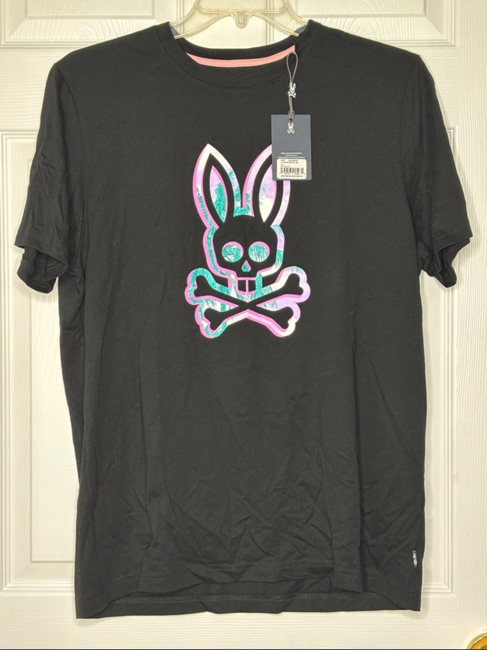 Psycho Bunny Leonard Black Graphic Tee Size 6